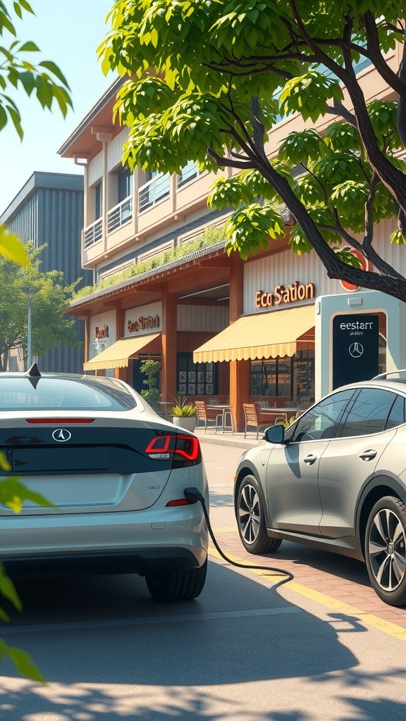 Eco-Friendly Chatting Station and Amenities