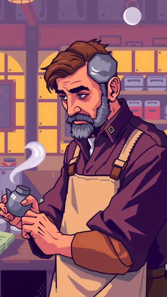 کھیت میں پانی نکالتا آدمی