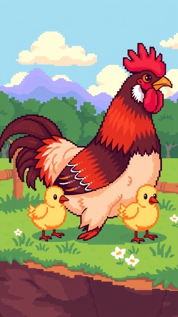 A Day in the Life of Hen Family