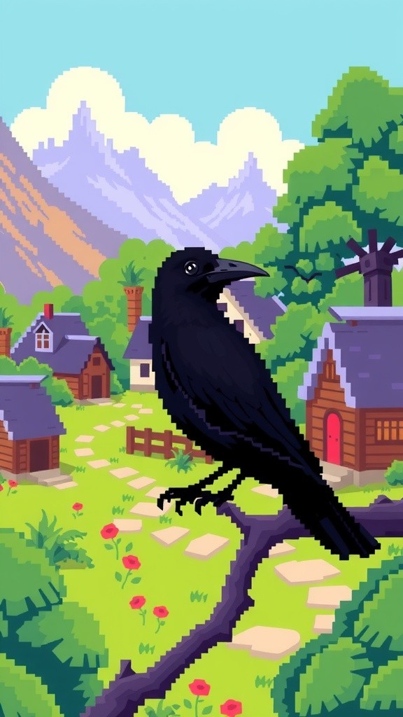 The Clever Crow's Escape