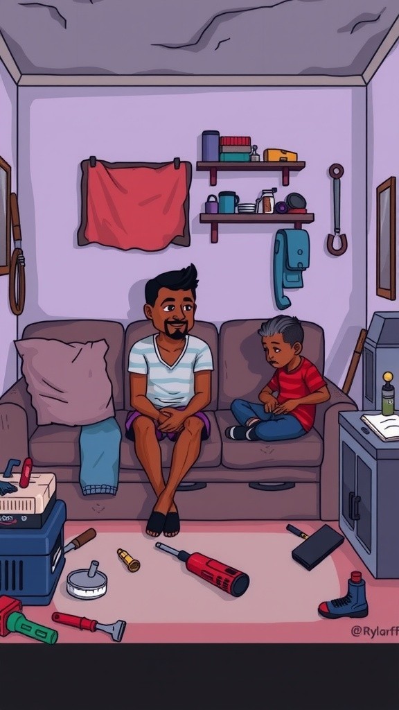 A Poor Boy's Life with His Uncle in the City