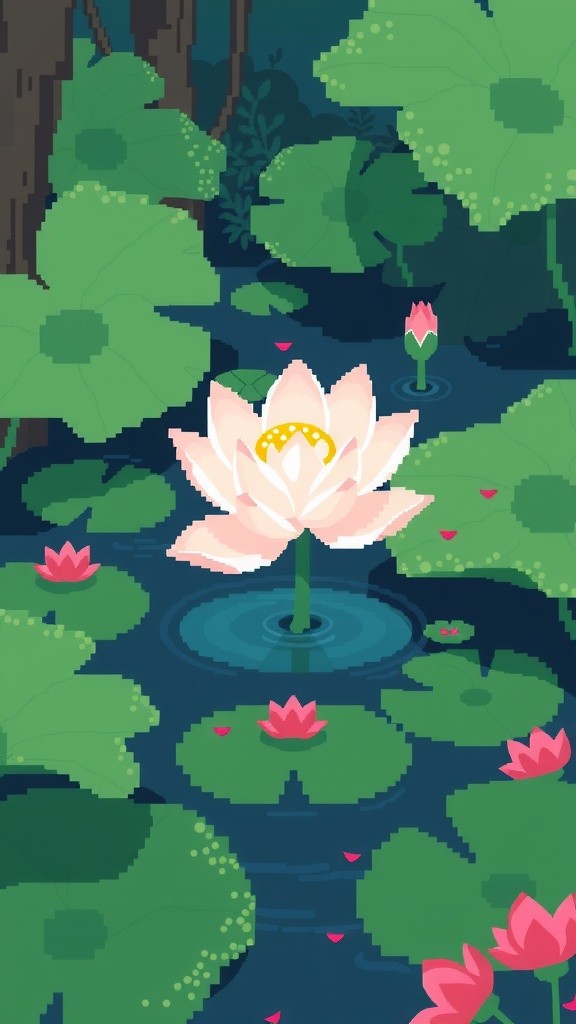 Kecantikan Bunga Teratai di Tengah Lumpur