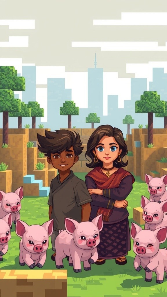 Minecraft में Piglins की चुनौती!