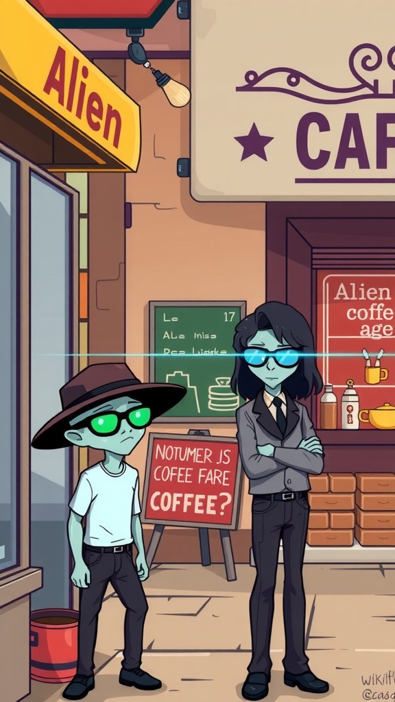 Alien di Warung Kopi