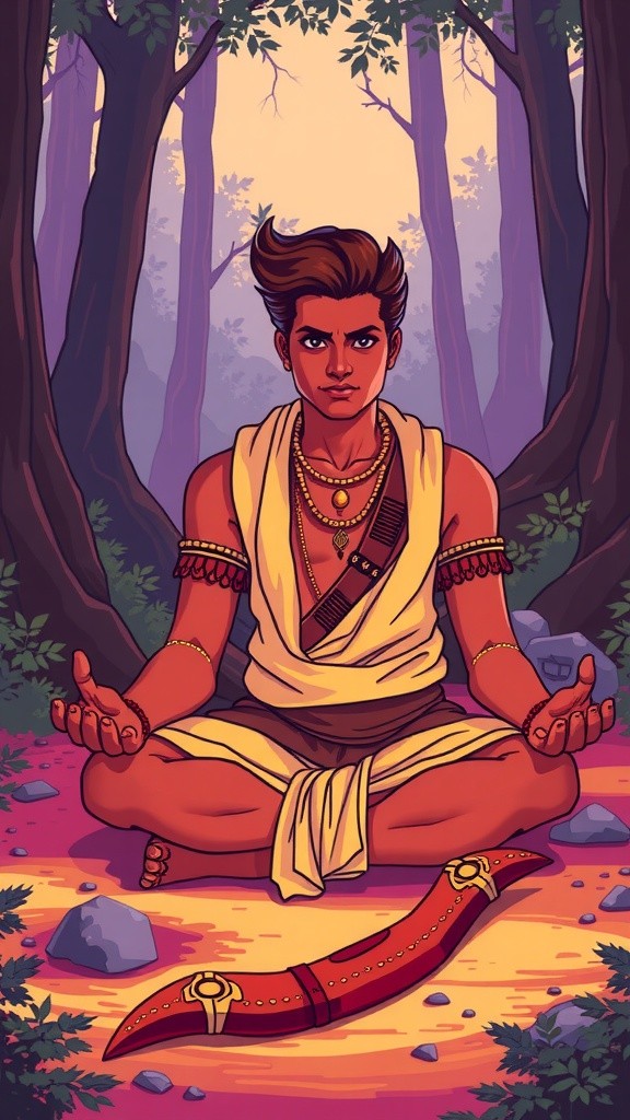 Arjuna's Divine Arrow: The Dawn of Destiny