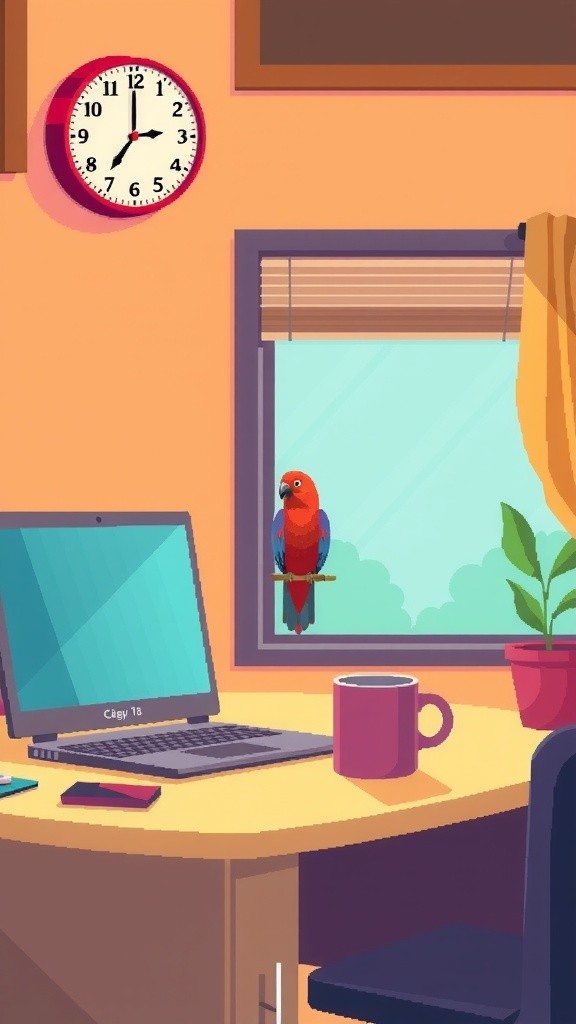 Pandemonium in the Conference Call: A Parrot's Disruption