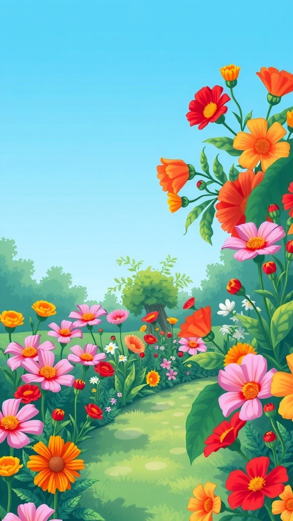 Learning Surah Al-Ikhlas in a Flower Garden