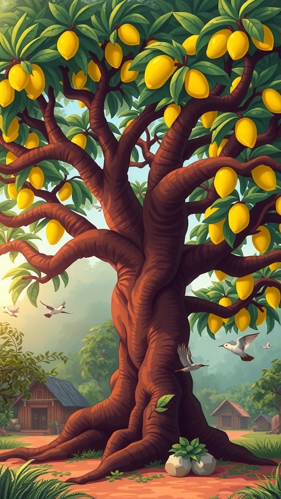Kebahagiaan Berbagi dari Pohon Mangga