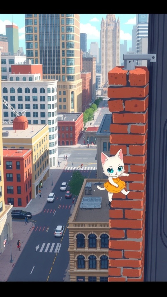 Daring Rescue: A Cat's Desperate Leap