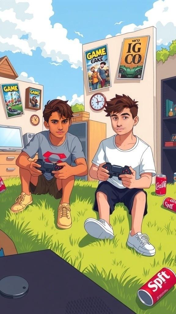 Taufik dan Idat Bermain Game