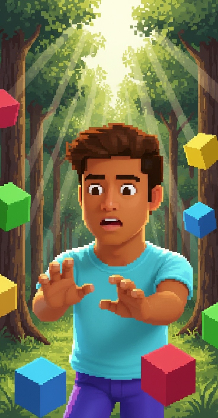Steve Pertama Kali di Minecraft