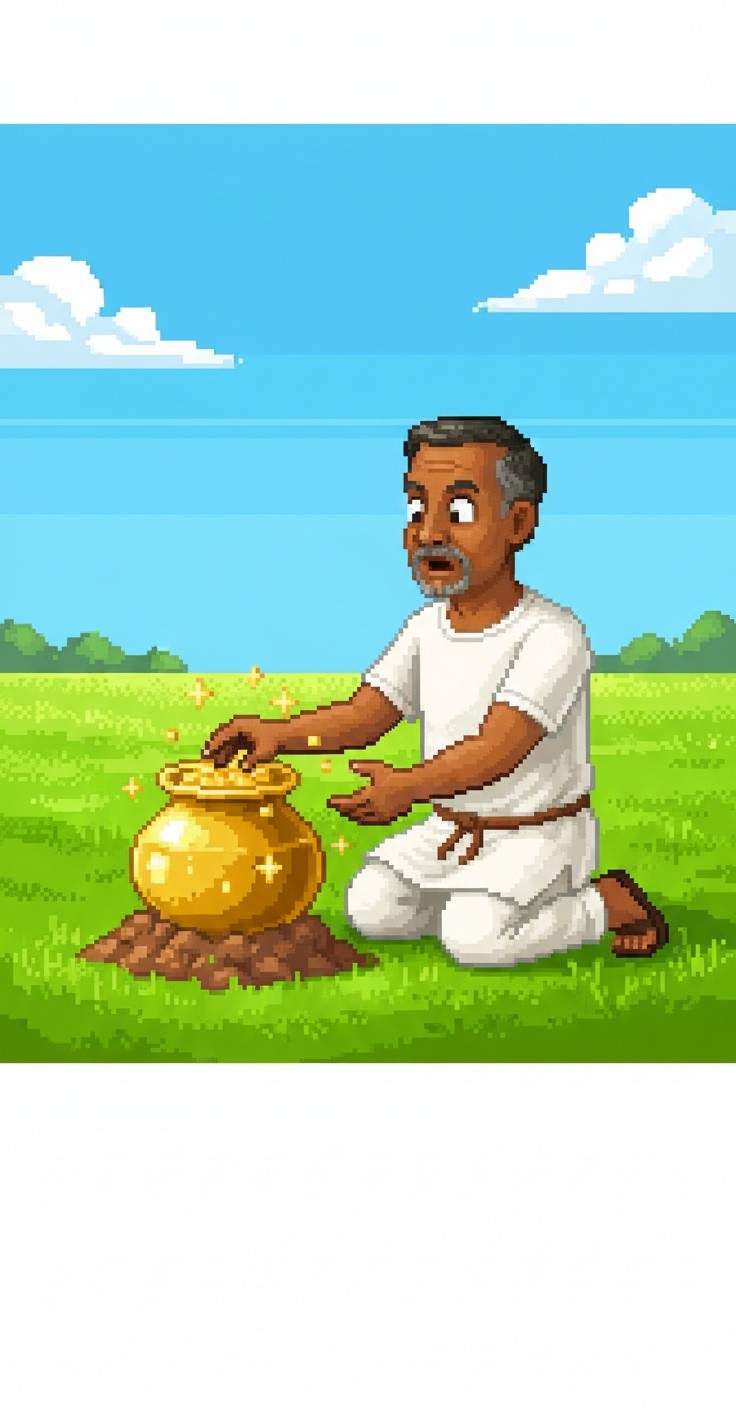 किसान और सोने का मटका: एक अद्भुत कहानी