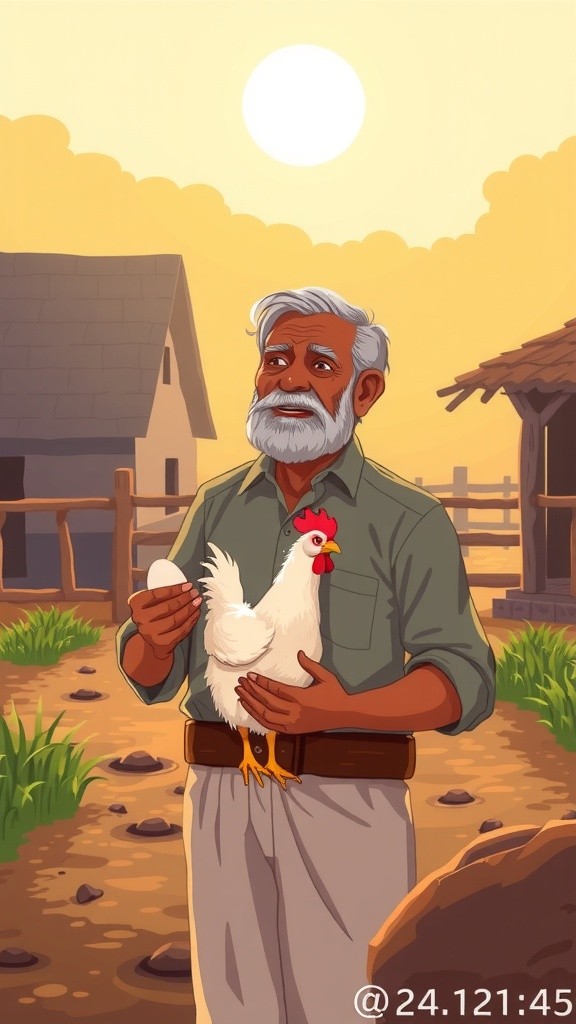 मुर्गी की अंडे देने की कहानी