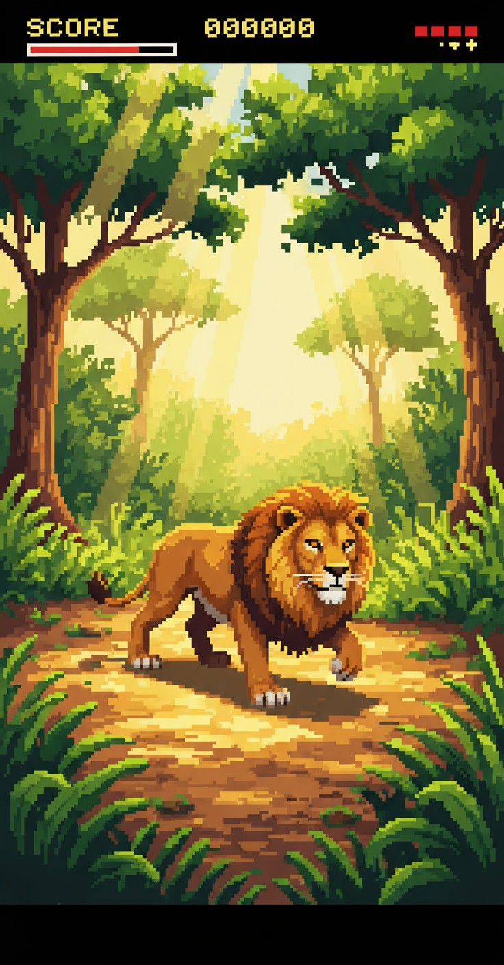 The Lion's Reflection