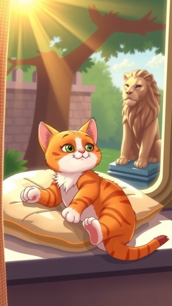 Mimi Si Kucing Pemalas yang Ingin Jadi Singa