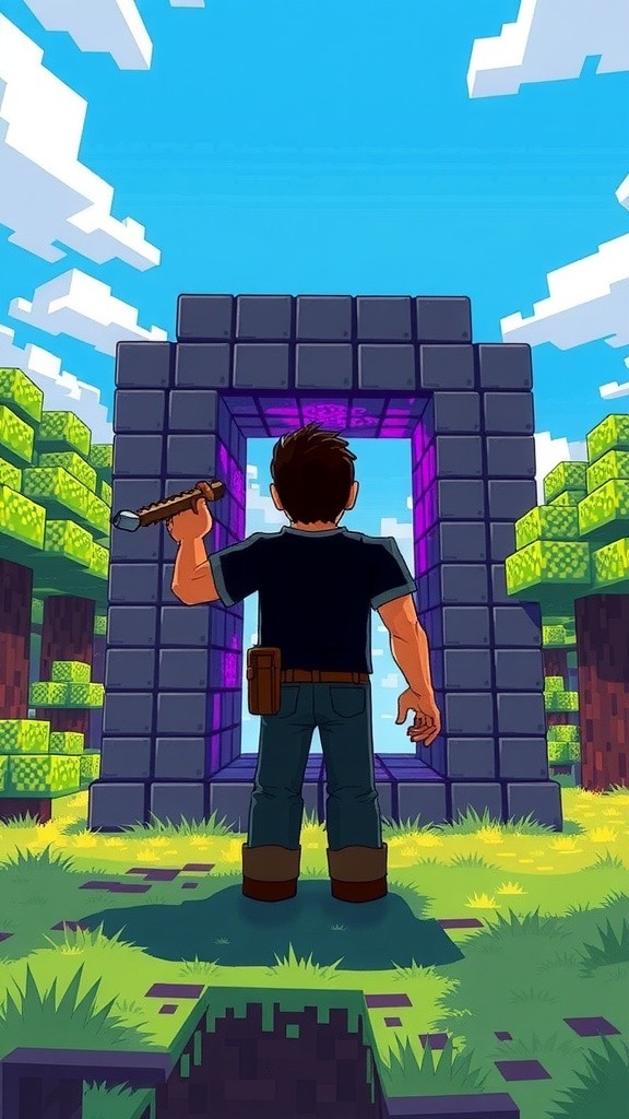 Pertarungan Steve di Nether: Melawan Piglin dan Brute!