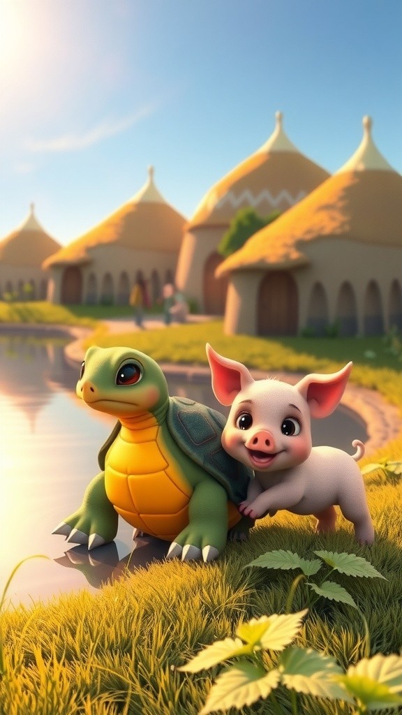 Tortoise's Clever Plan to Avoid Paying Pig