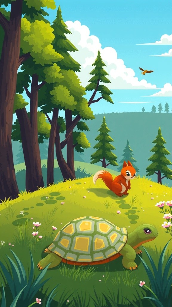 Sahabat Sejati: Kura-Kura Kuki dan Tupai Tupi