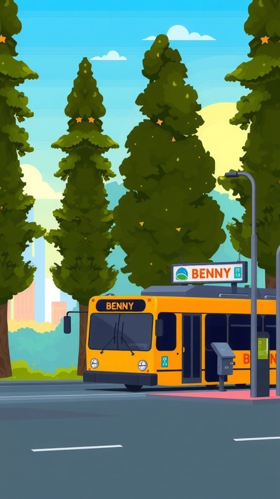 Benny the Brave Bus: A Rainy Day Adventure!