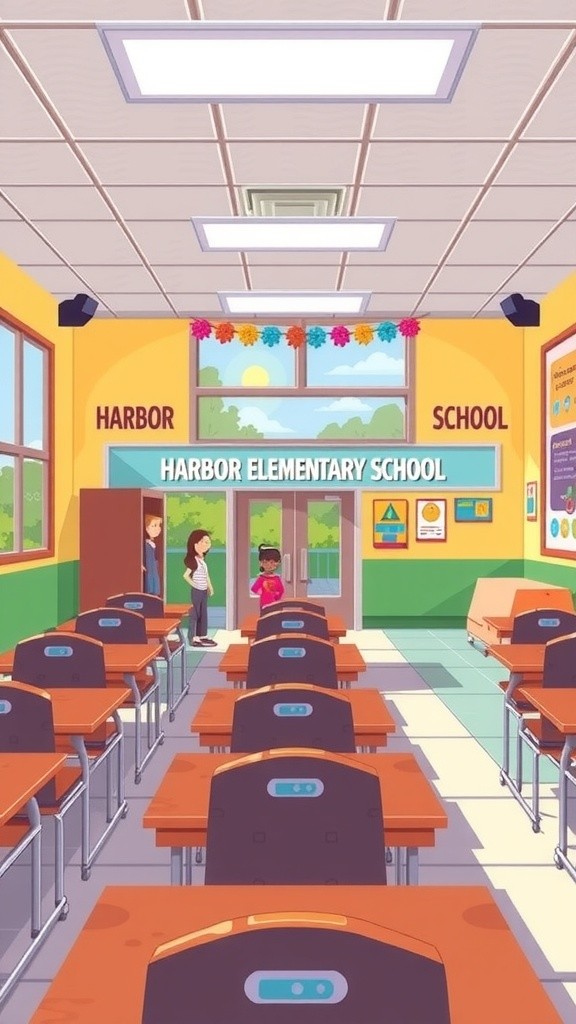 Liberty's First Day at Harbor Elementary