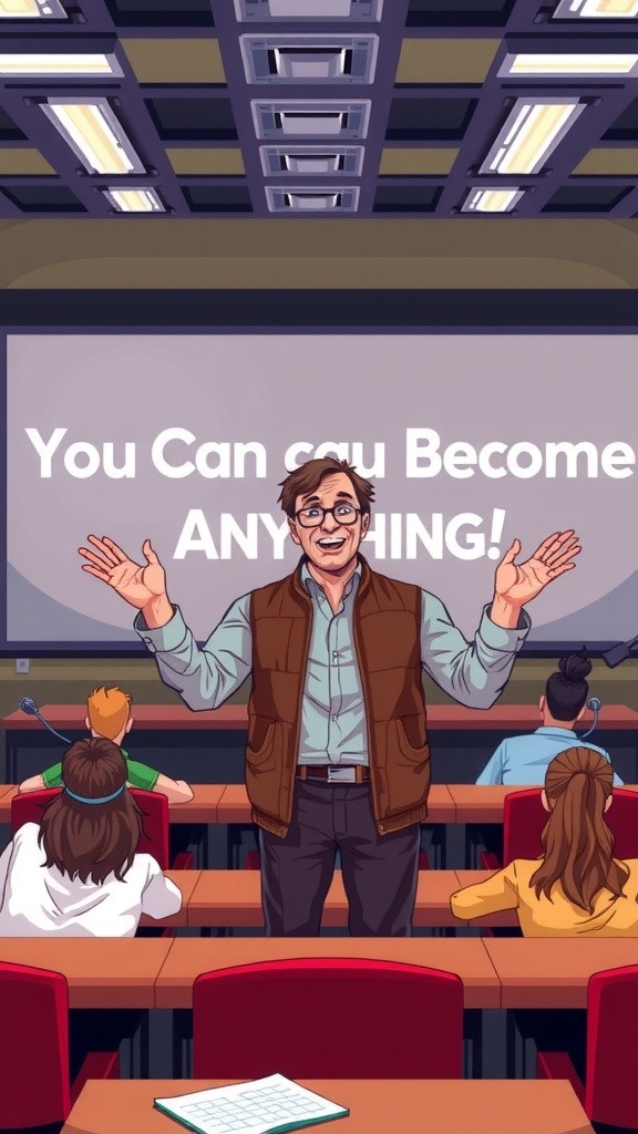 Cita-Cita Tanpa Usaha: Humor di Seminar Motivasi