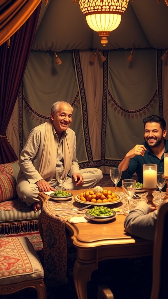 كريم بنزيما ورونالدو وميسي يستمتعون بالمنسف