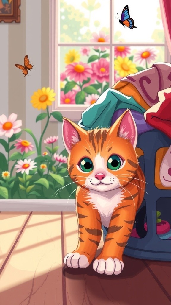 Petualangan Kucing Kecil: Berani Mencoba dan Menolong Teman!