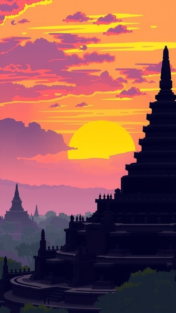 Pekerjaan Harian di Candi Borobudur