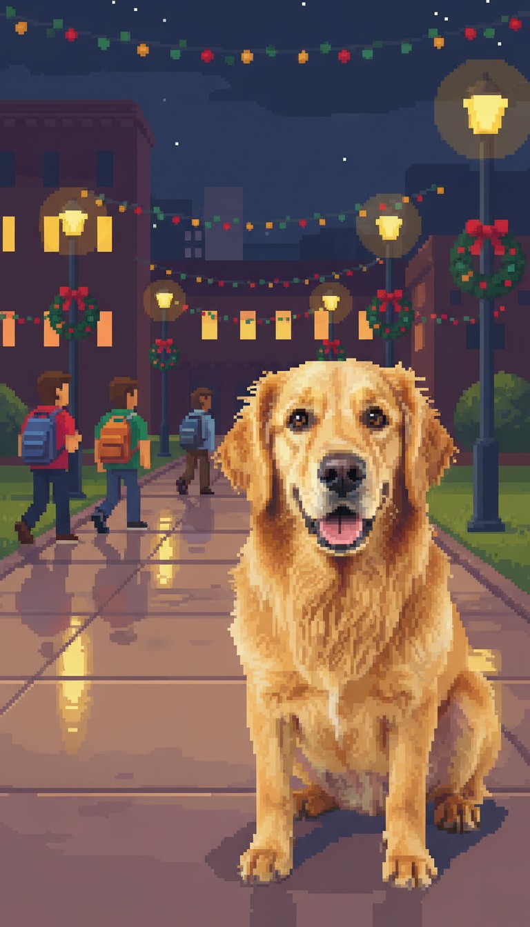 A Lucky Night for the Yellow Dog Creature