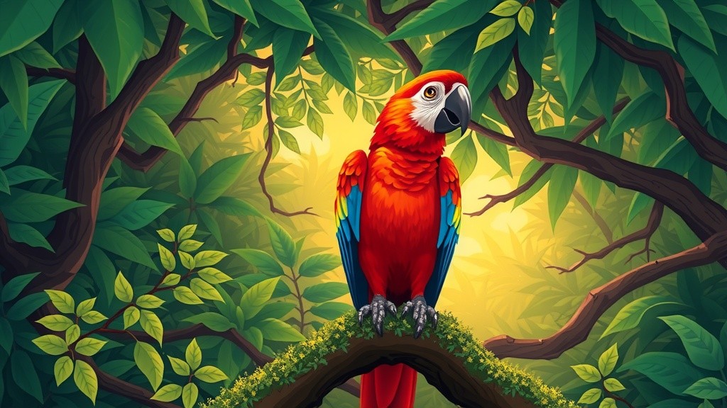 Whispers of the Jungle: The Parrot's Tale