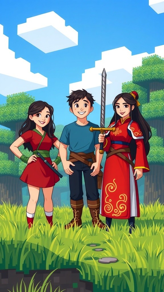 Building a House with Friends in Minecraft!