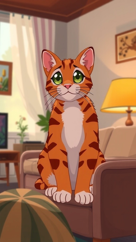 Kucing Berani yang Kaget Cicak