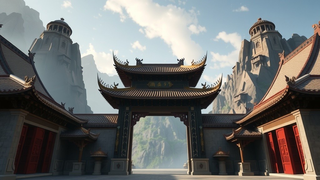 Ujian di Kuil Dewa Langit: Petualangan Haotian, Ling Xue, dan Yan Feng