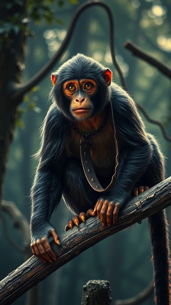 Le rire étrange du singe