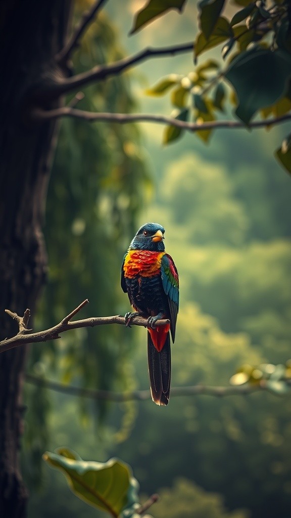The Vibrant Reality of the Colorful Lorikeet