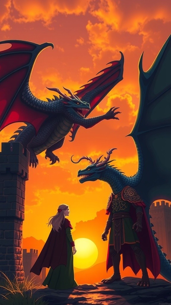 Burning Hearts: A Dragon Rider's Romance