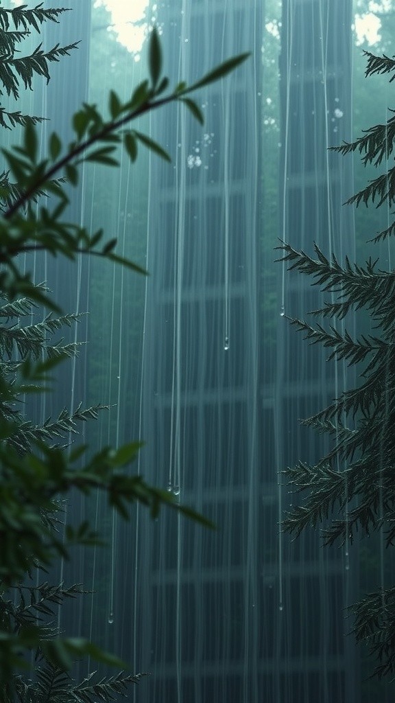 A Man's Solitude in the Rain