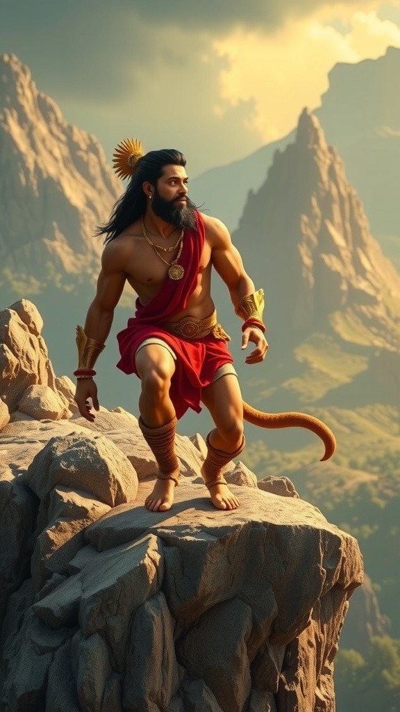 Hanuman's Fiery Conquest: The Destruction of Lanka