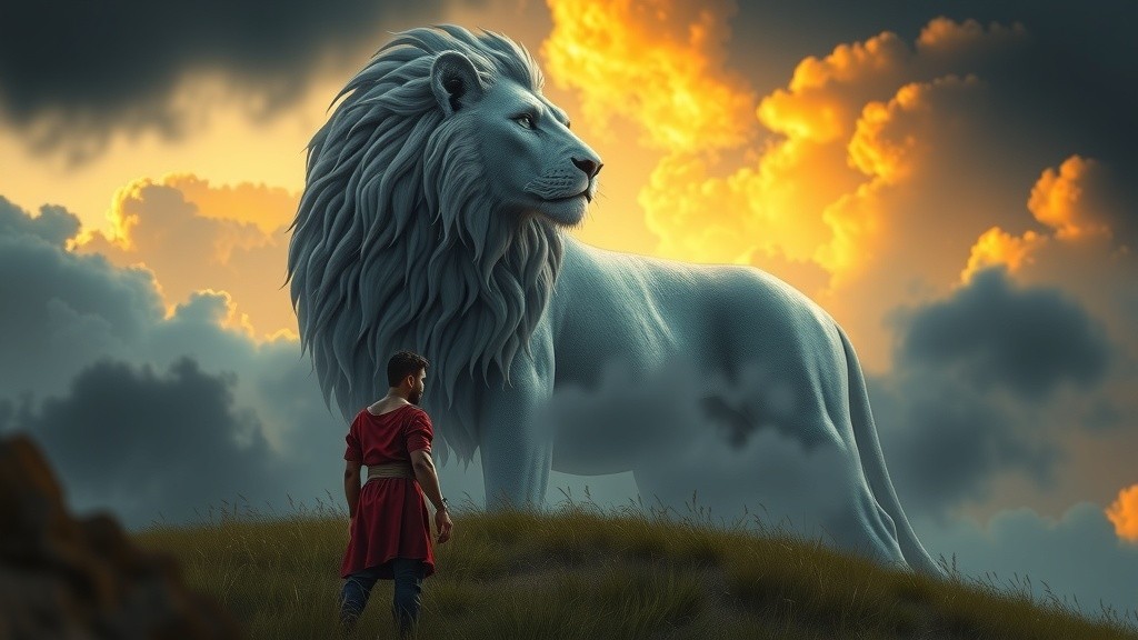 Nino's Courageous Climb to the Cloud Lion