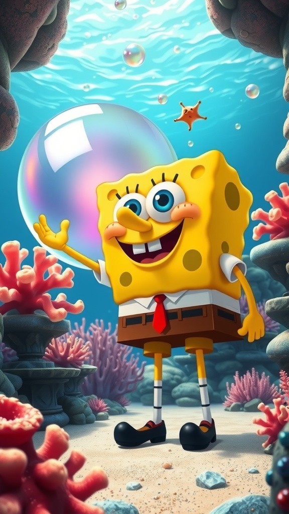 Petualangan SpongeBob Bersama Upin dan Ipin di Laut