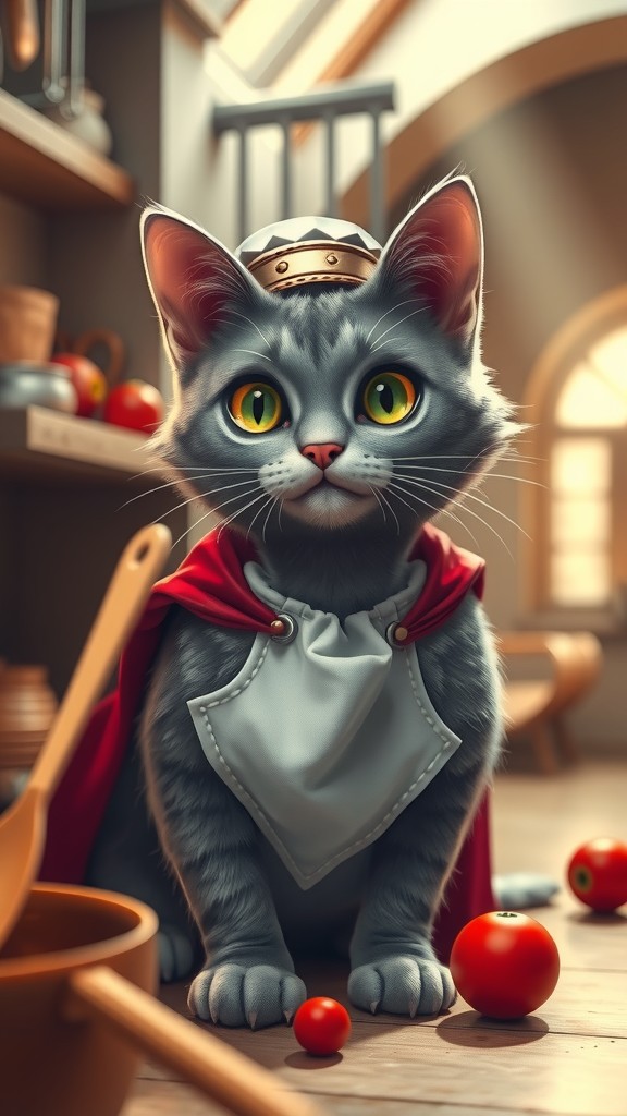 Super Cat Cooks Delights for Everyone!
