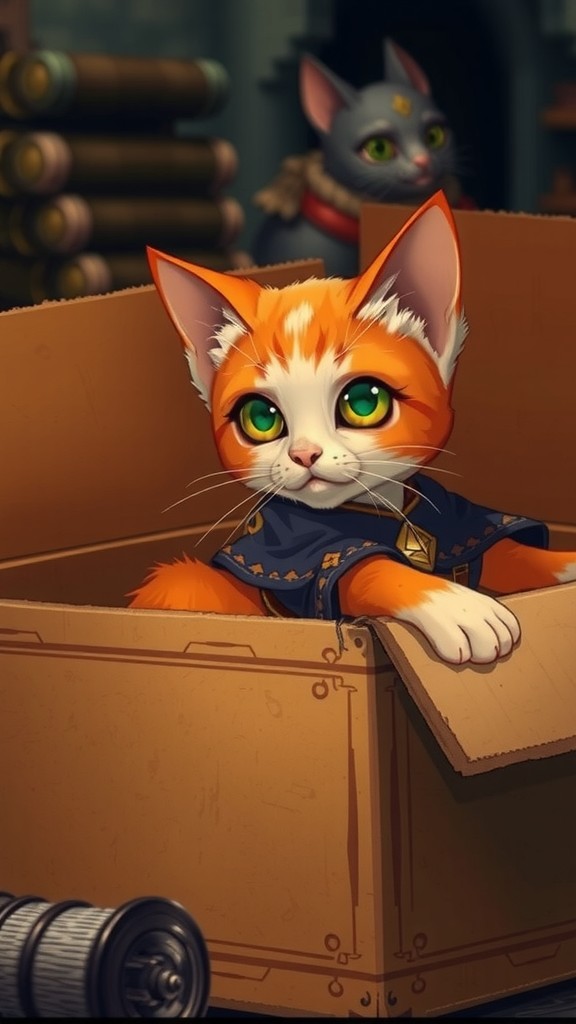 Petualangan Meong: Kucing Kampung yang Menjelajahi Dimensi Kardus