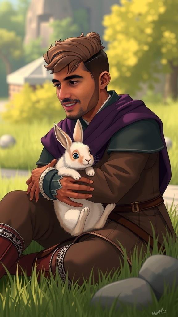 A Touching Embrace: Ali and Moto in the Forest