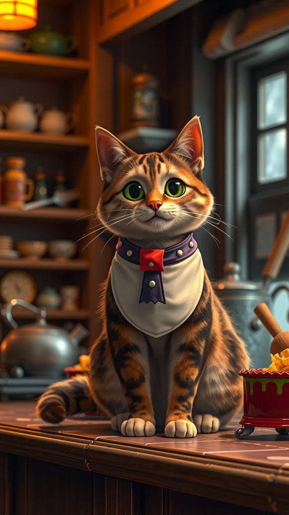 Whiskers the Culinary Cat: Perfecting Pounded Yam and Melon Soup!