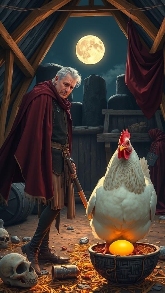 The Hen's Midnight Secret: A Tale of Magic Lost