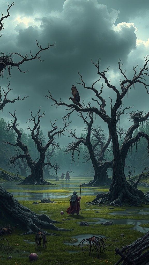 Elara and the Quest for Nightbloom in the Whispering Mire