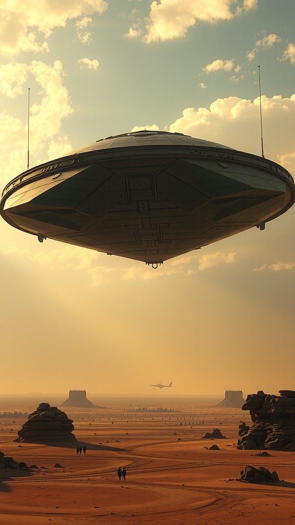 Twilight Encounter: The Alien Vessel Above
