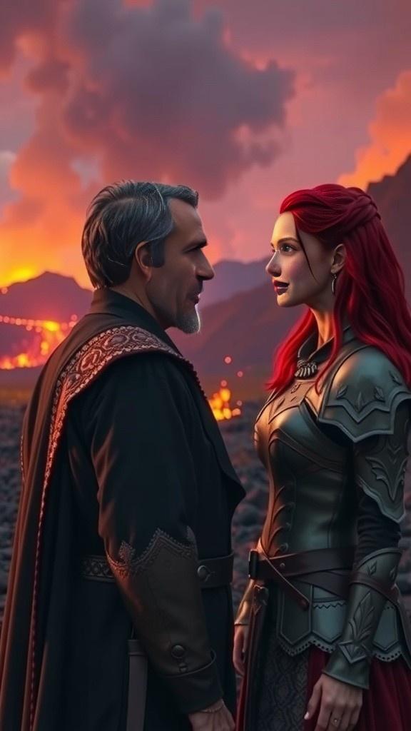 Volcanic Duel of Fire Mages