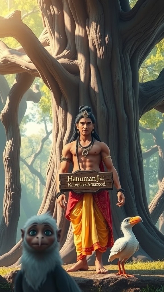 हनुमान जी और कबूतर की अमरूद की कहानी