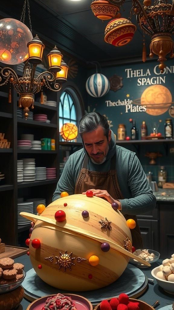 Planet Cake: Humans Slice and Savor the Universe